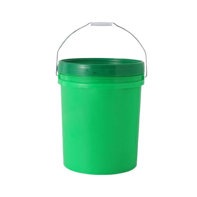 6 Gallon Carry Handle Buckets 25L Plastice Paint Bucket, Multicolor