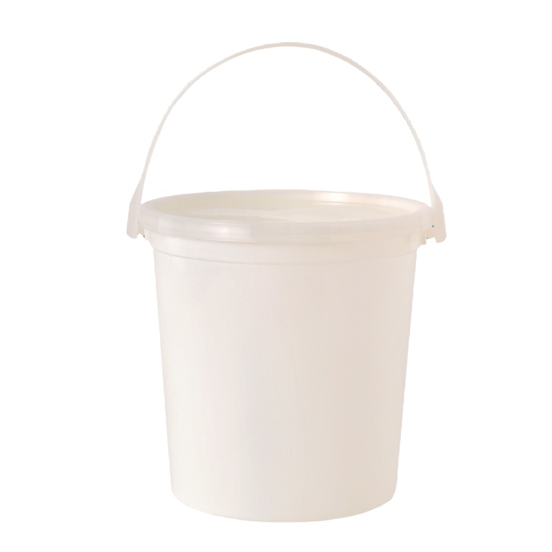 3L Round Storage Bucket Handheld Food Bucket Ice Cream Storage Bucket with Handle